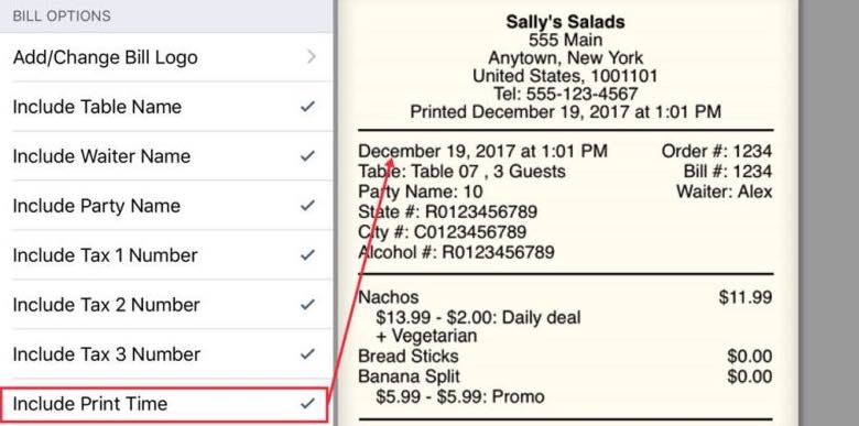 How to Set Up Your Bill and Order Tickets