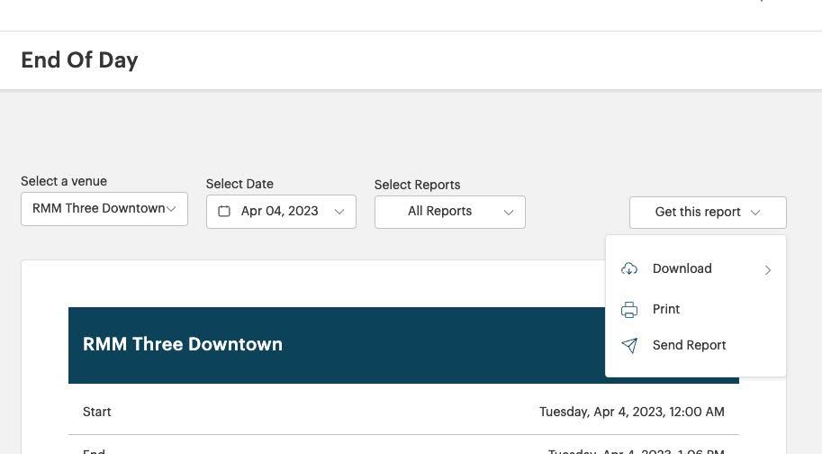 How to View Your End of Day Reports