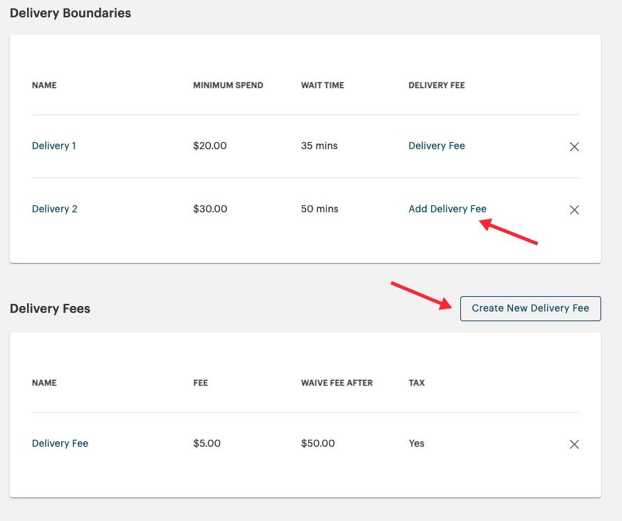 How do I Set Up Delivery Boundaries and Delivery Fees for Online Ordering?