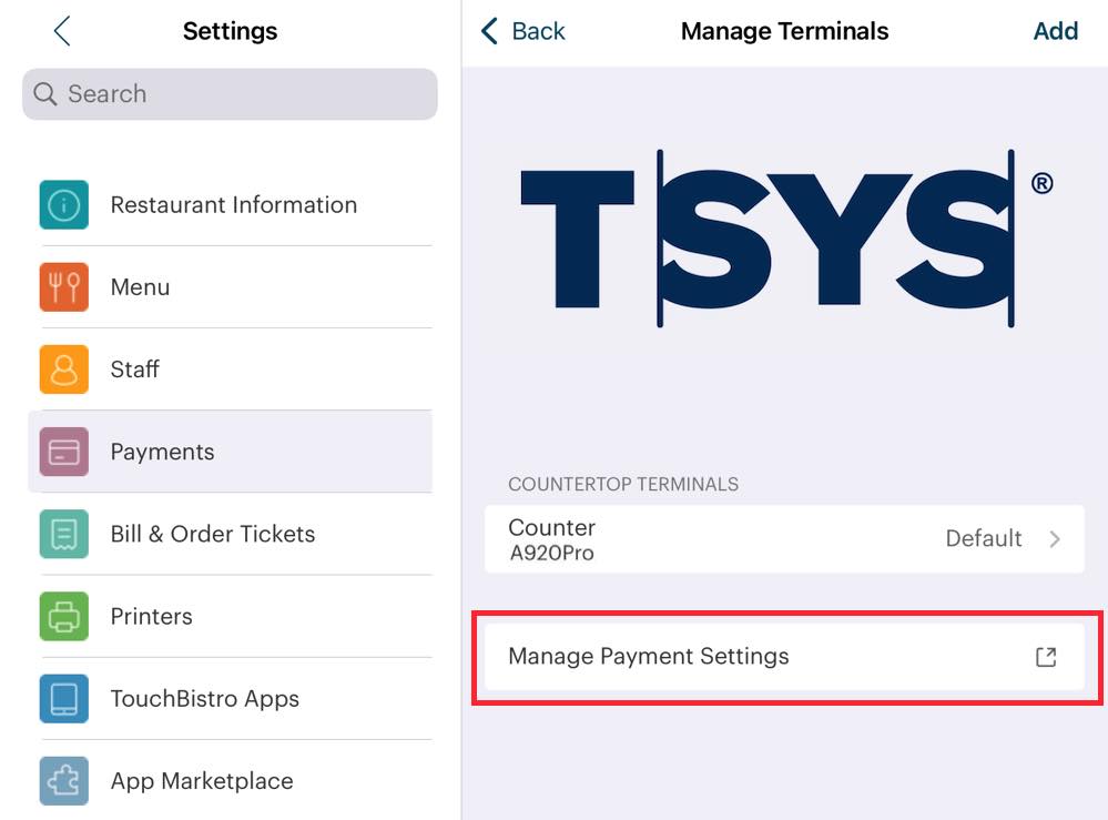 Tsys Interface Setting Up Your PAX Terminal for TSYS