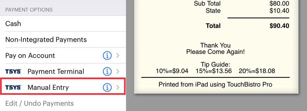 Tsys Code Taking a Payment with Your TSYS A800 or A920Pro