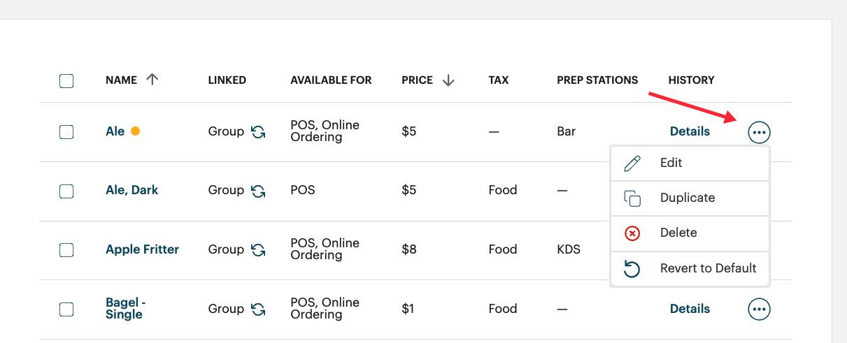Delete Menu Menu Management: Menu Items
