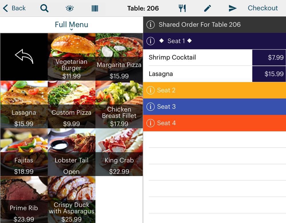 Table Ordering Screen How Do I Take Orders for a Table?