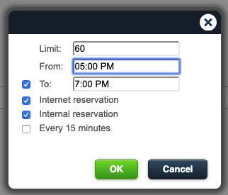 Timatic Reservation How to Set Up Reservation Intervals and Schedules